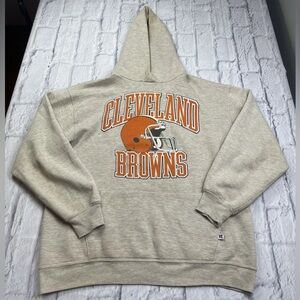 NFL Cleveland Browns Russell Athletic Hoodie Vintage 90s Made In USA Men’s Sz XL